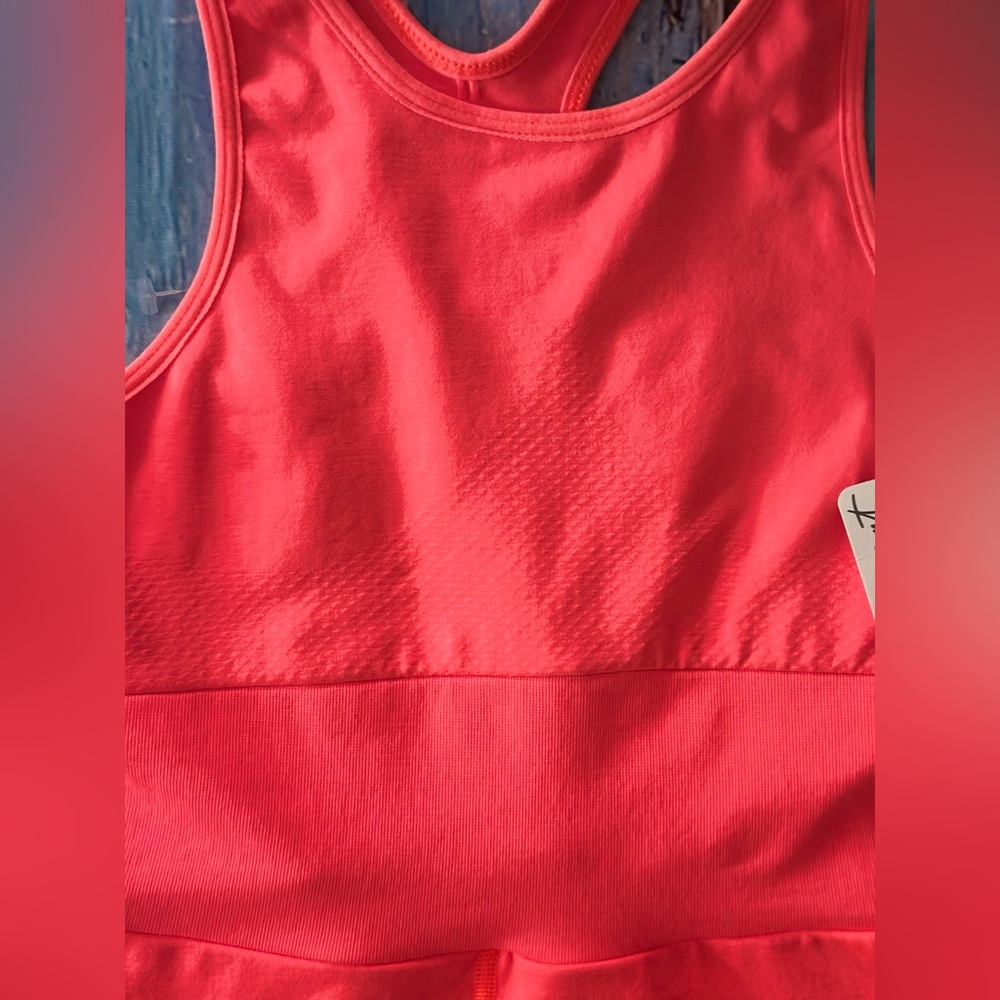 FP Movement by Free People | Every Single Time Runsie Neon Coral | Size M/L NWT - Picture 10 of 14